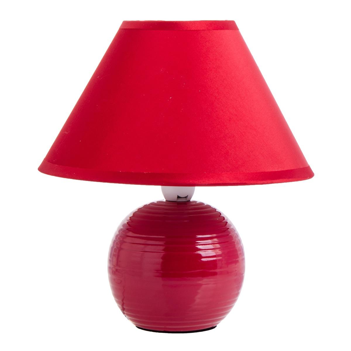 Lampe à poser collection Pop - Hauteur 21 cm - Rouge