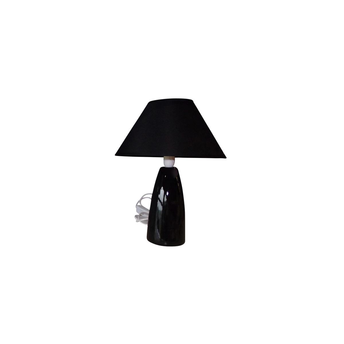 Lampe à poser collection Pop - Hauteur 34 cm - Noir