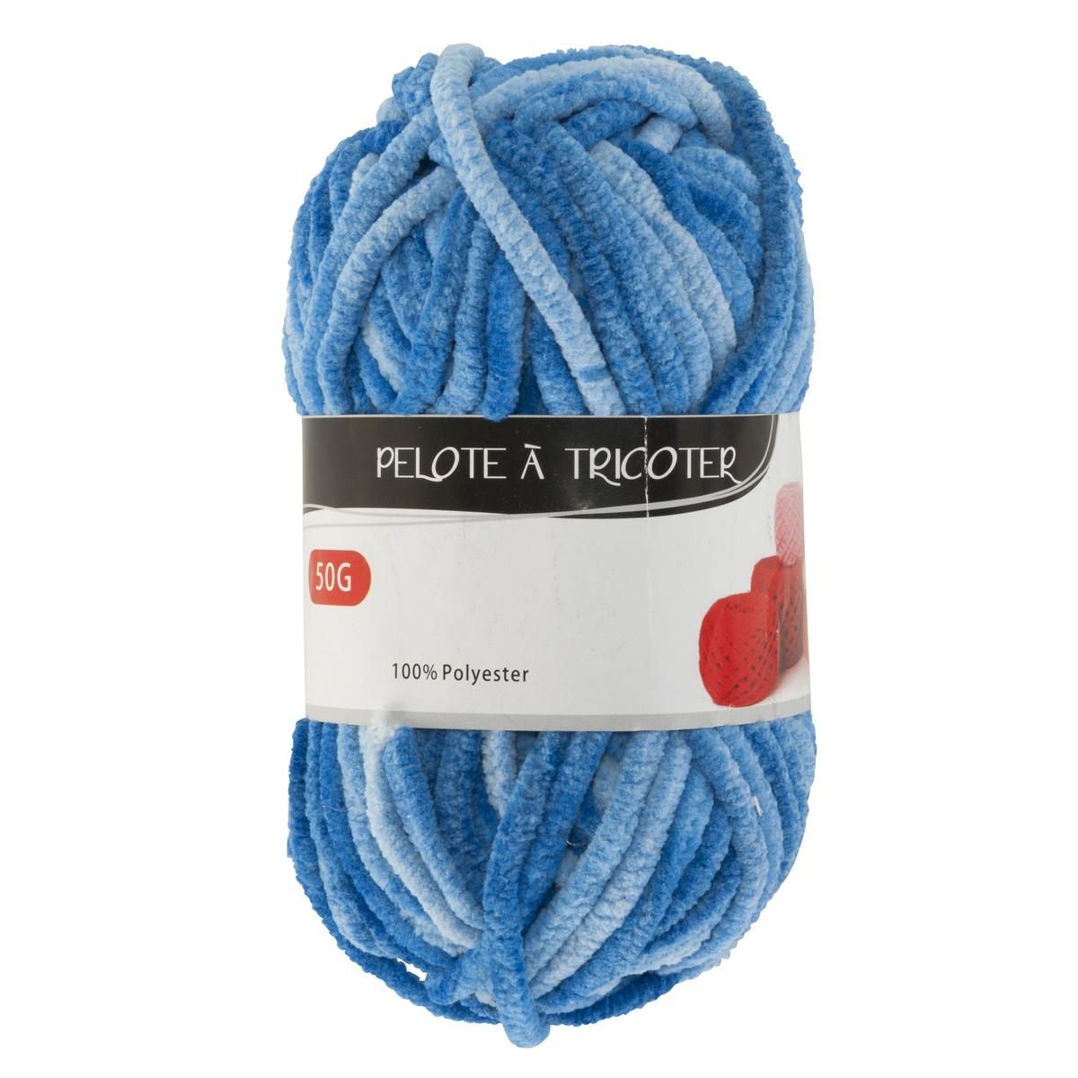 Pelote à tricoter bicolore - 50 g - Différents coloris