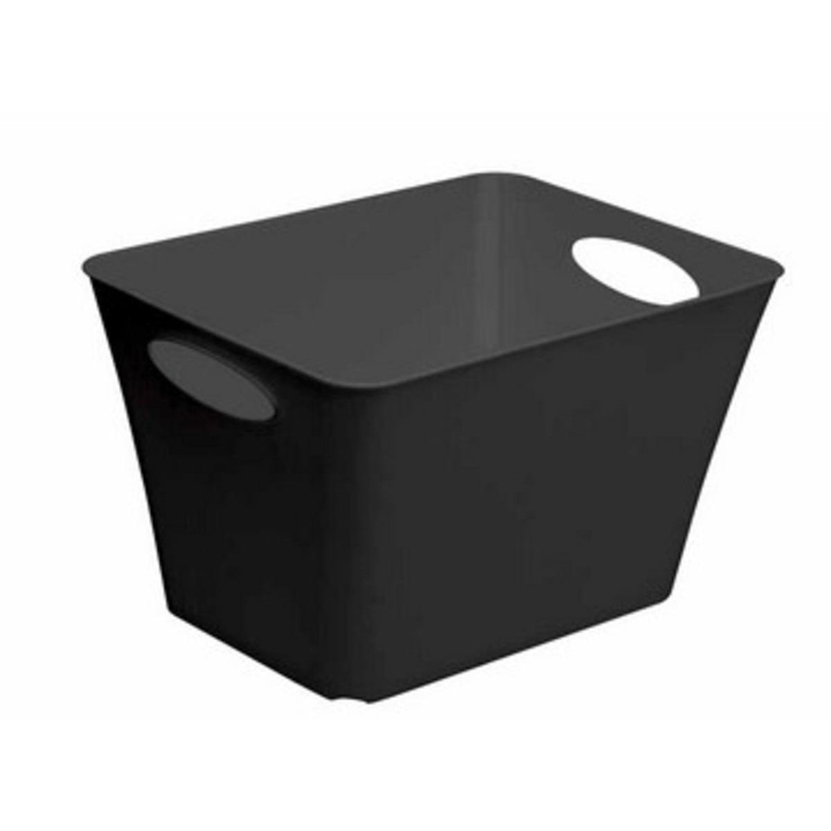 Box de rangement en plastique - 5 litres - 29,5 x 21,6 x 13,5 cm - Noir