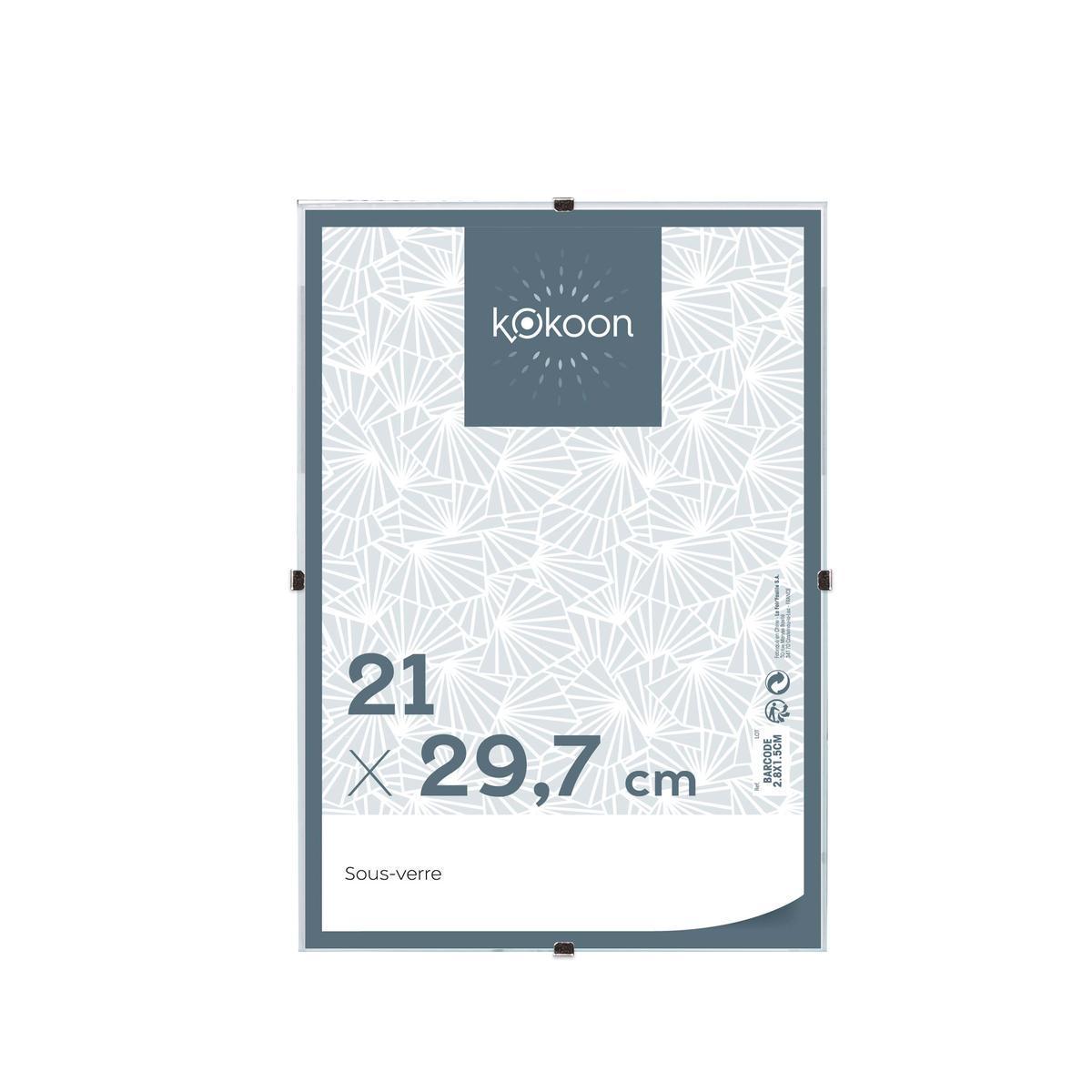 Sous-verre pour cadre photo - L 29.7 x l 21 cm - Différents modèles - Transparent - K.KOON