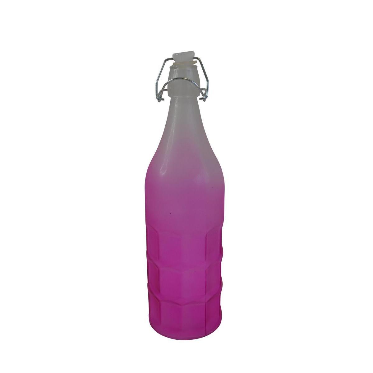 Bouteille limonade en verre - 1 Litre - Violet prune