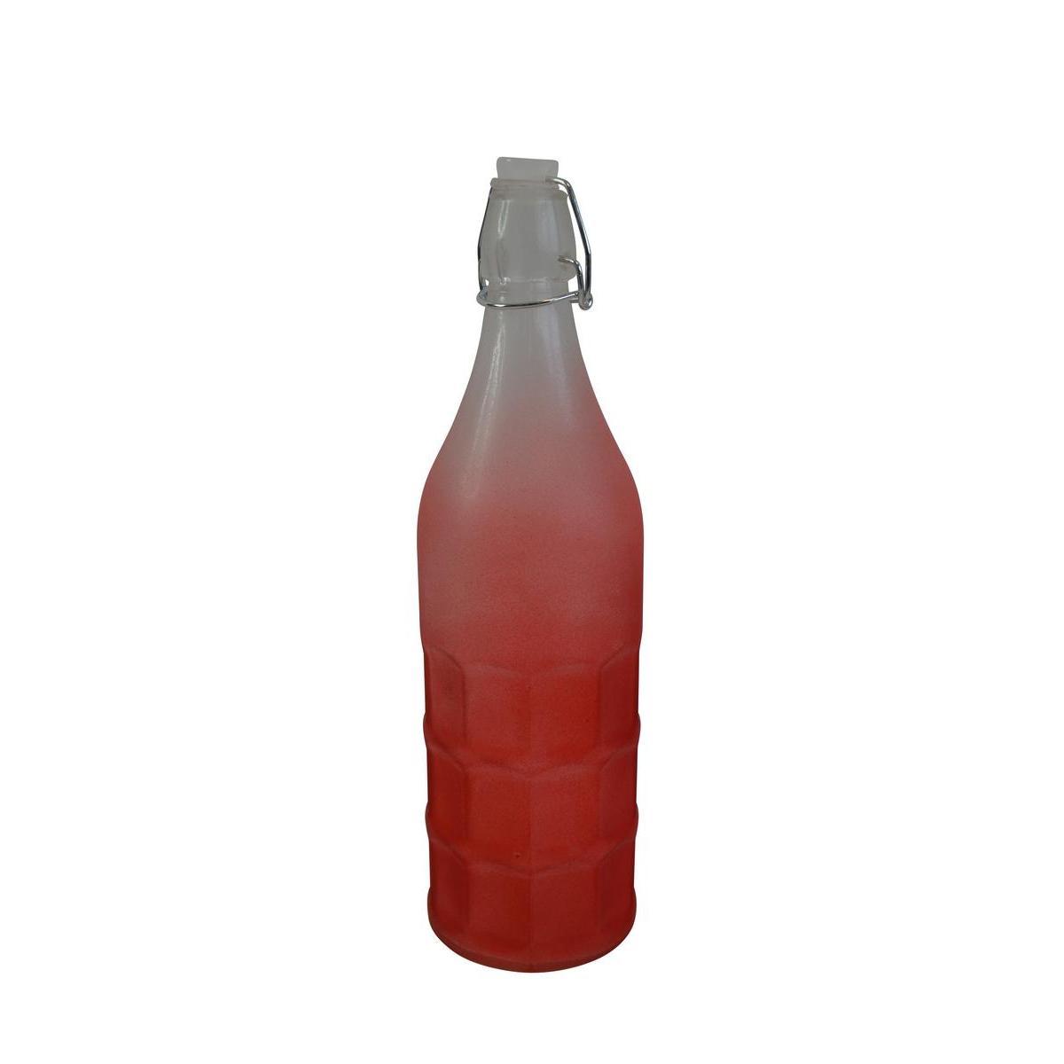 Bouteille limonade en verre - 1 Litre - Rouge