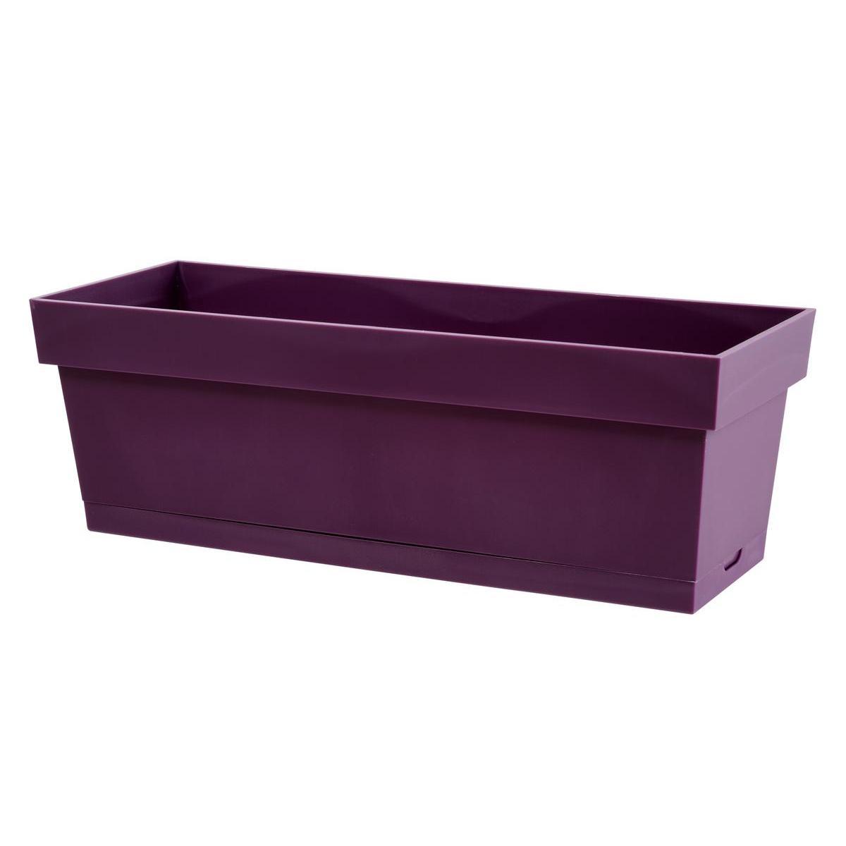 Jardinière Toscane - L 50 x H 16.7 x l 18 cm - Différents coloris - Violet