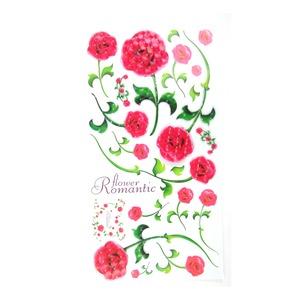 Stickers 3D colorés fleurs - 32 x 60 cm - Modèle Fleurs romantiques