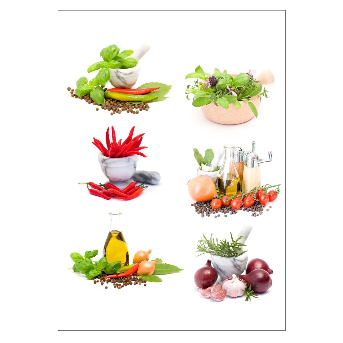 Stickers cuisine - 50 x 70 cm - Modèles Condiments