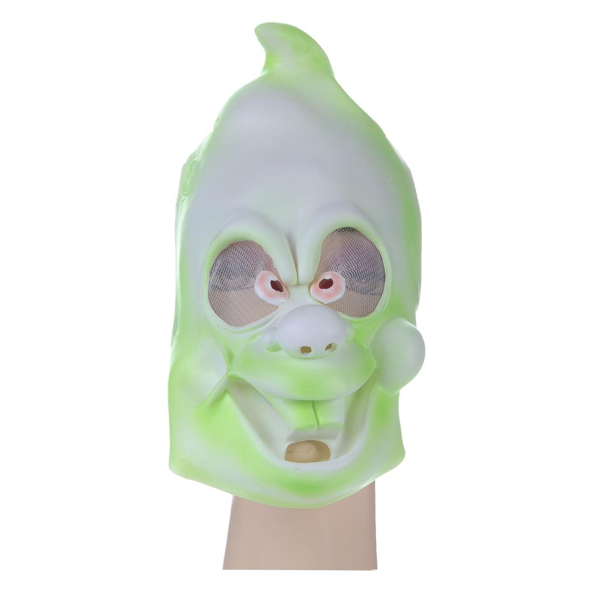 Masque fantôme en PVC pour enfant - taille unique - Vert