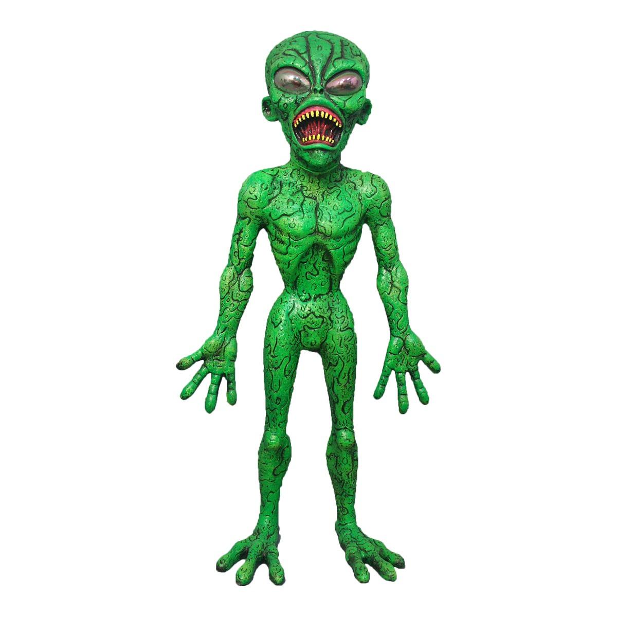 Alien vert déco debout - 28 x 40 x 118 cm - Vert