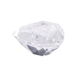 Photophore triangle crystal - 7,5 x 4 cm - Transparent