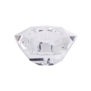 Photophore pentagone crystal - 7,5 x 4 cm - Transparent