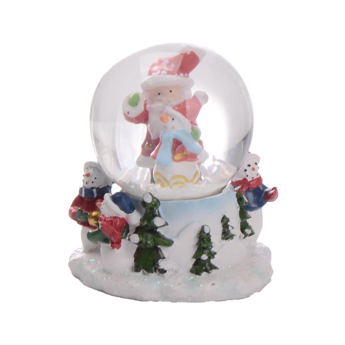 Boule à neige père Noël - 5,3 x 5,3 x 7 cm - Différents modèles