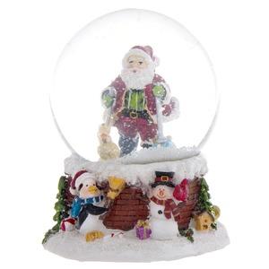 Boule à neige musicale décor Noël - 11 x 10 x 14 cm - Différents modèles