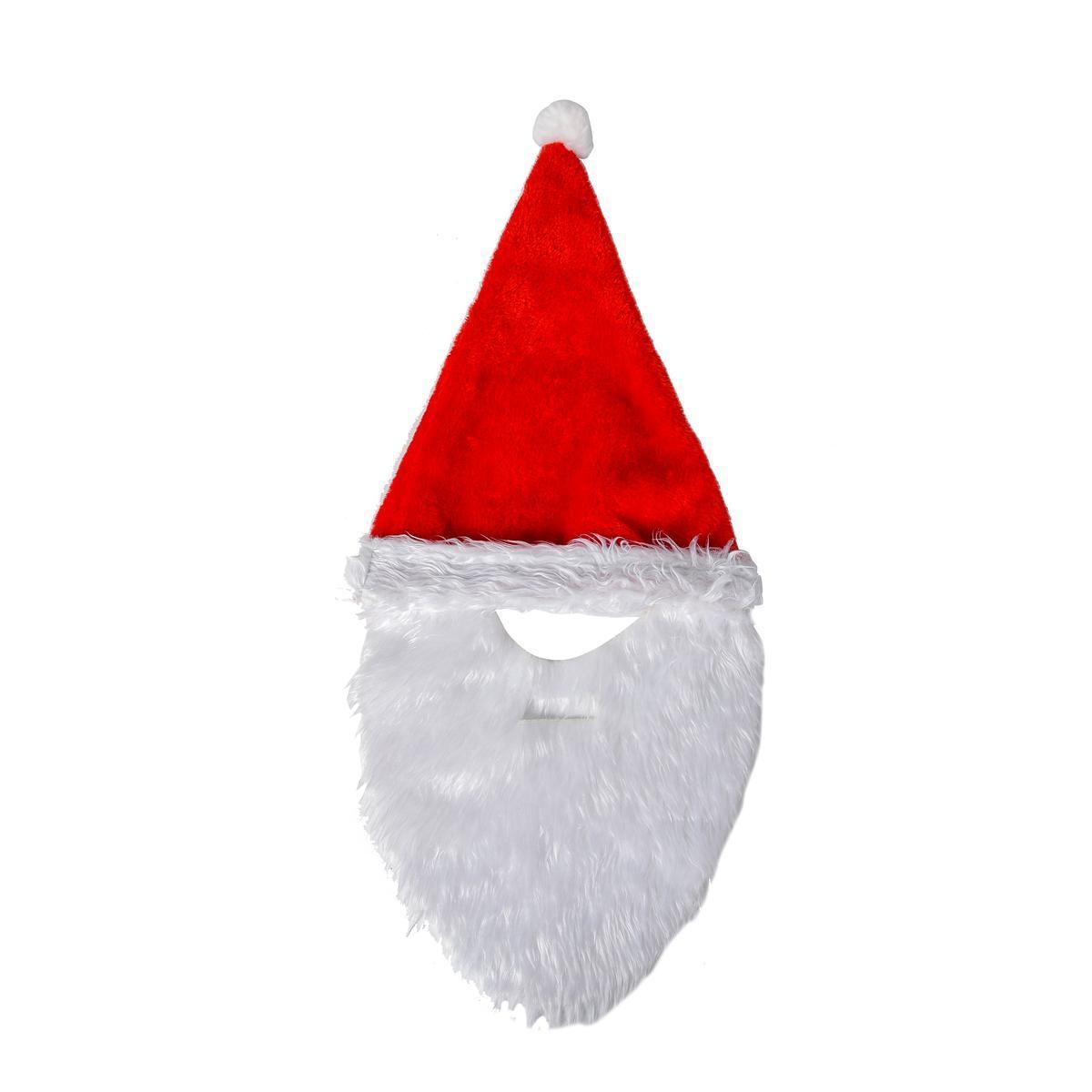 Bonnet et barbe de Père Noël