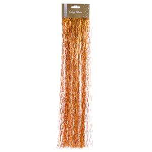 Lot de 500 lamettas laser vague - 40 cm - orange Cuivre