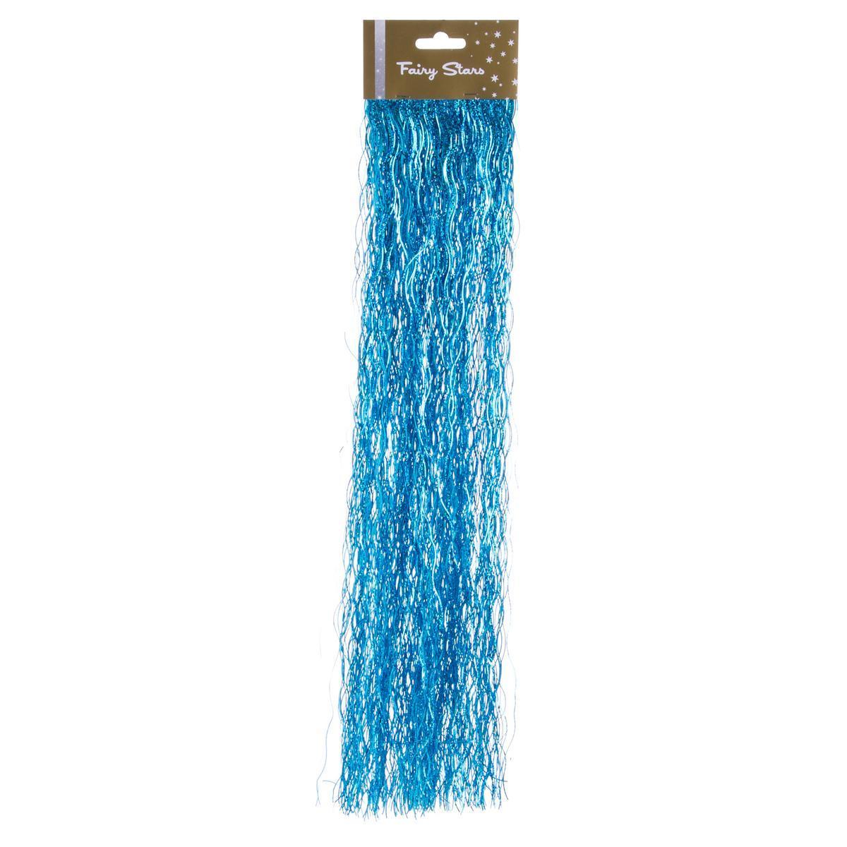 Lot de 500 lamettas laser vague - Longueur 50 cm - Bleu turquoise