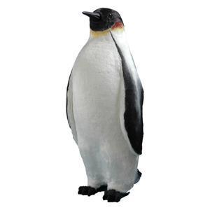 Maman pingouin - 35 x 35 x 81 cm - Blanc et noir