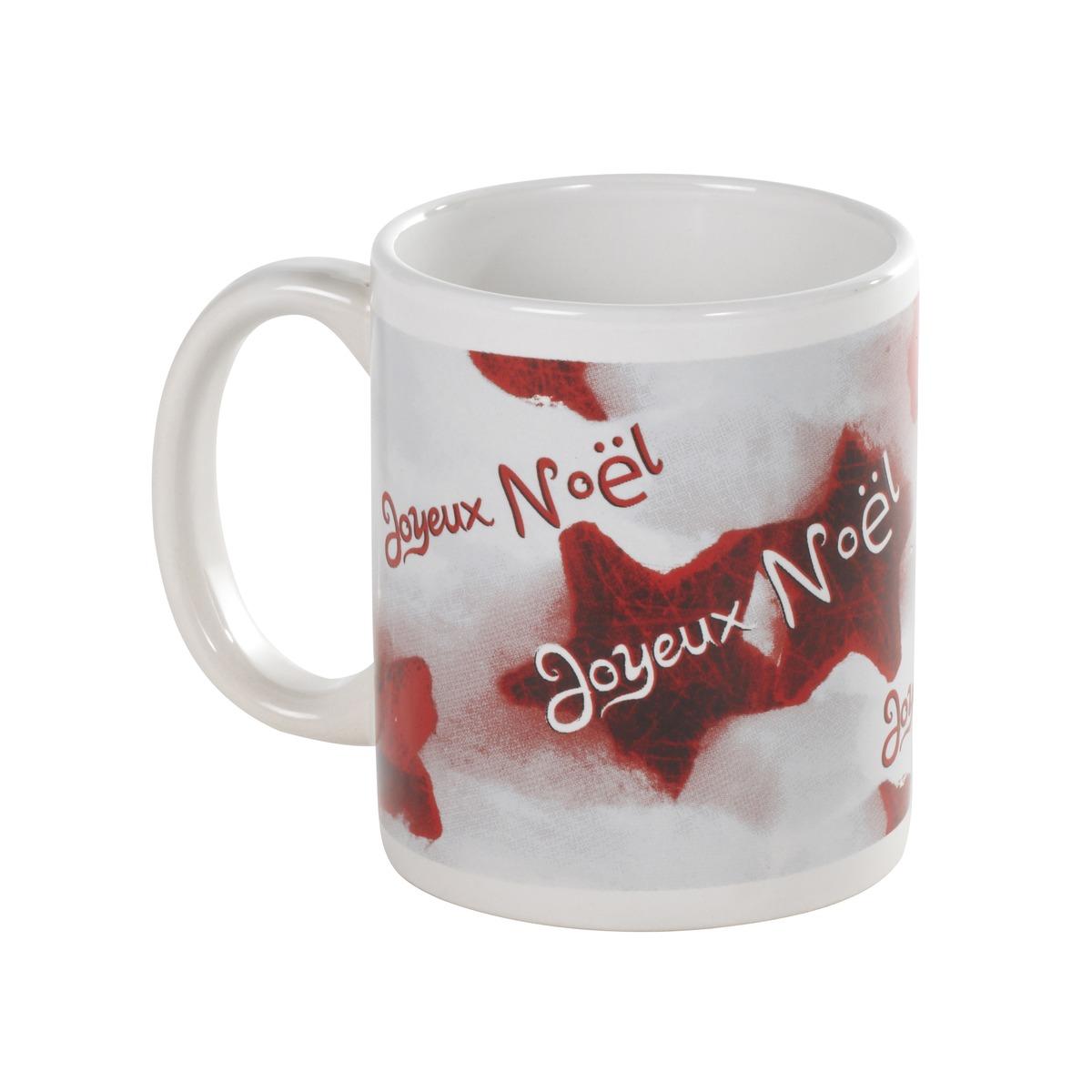 Mug déco Noël en céramique - 9,5 x 8 cm - Différents modèles