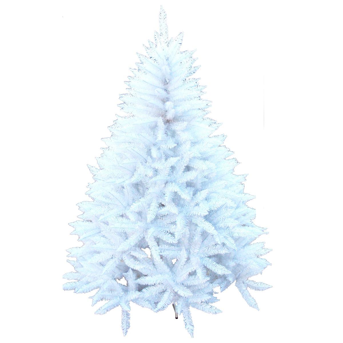 Sapin de Noël canadien en plastique - Hauteur 120 cm - Blanc