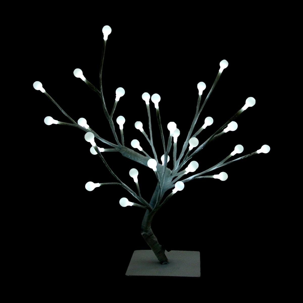 Arbre lumineux 32 led boules - 35 cm - Blanc