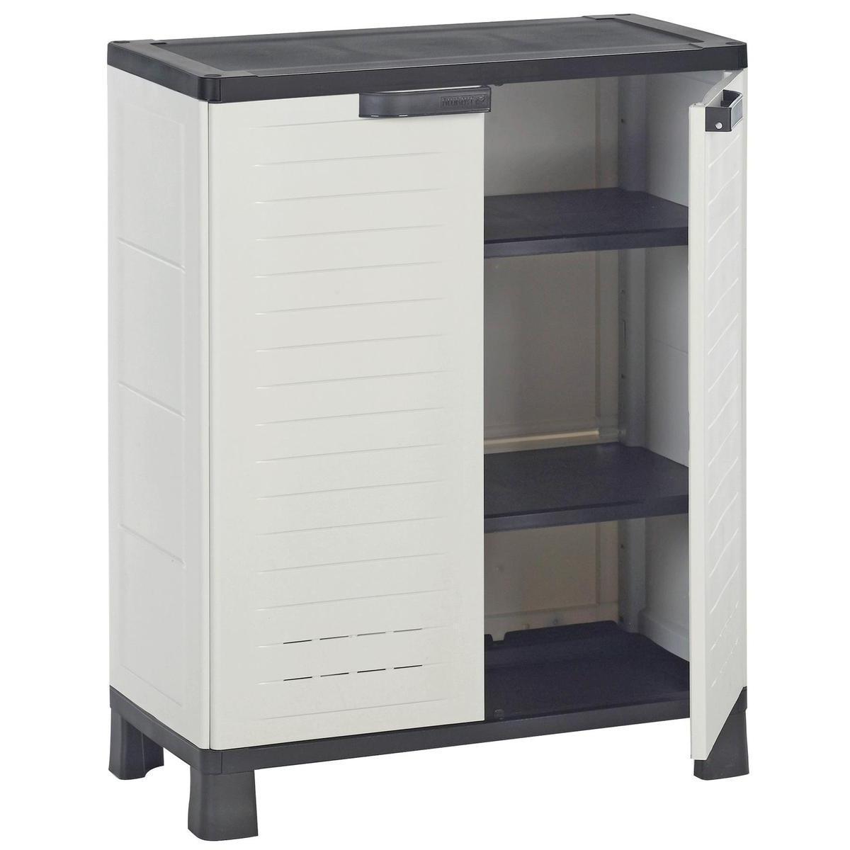 Armoire - 68 x 38 x H 165 cm - Gris