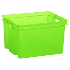 Box de rangement - Plastique - 42 x 36 x H 26 cm - Vert
