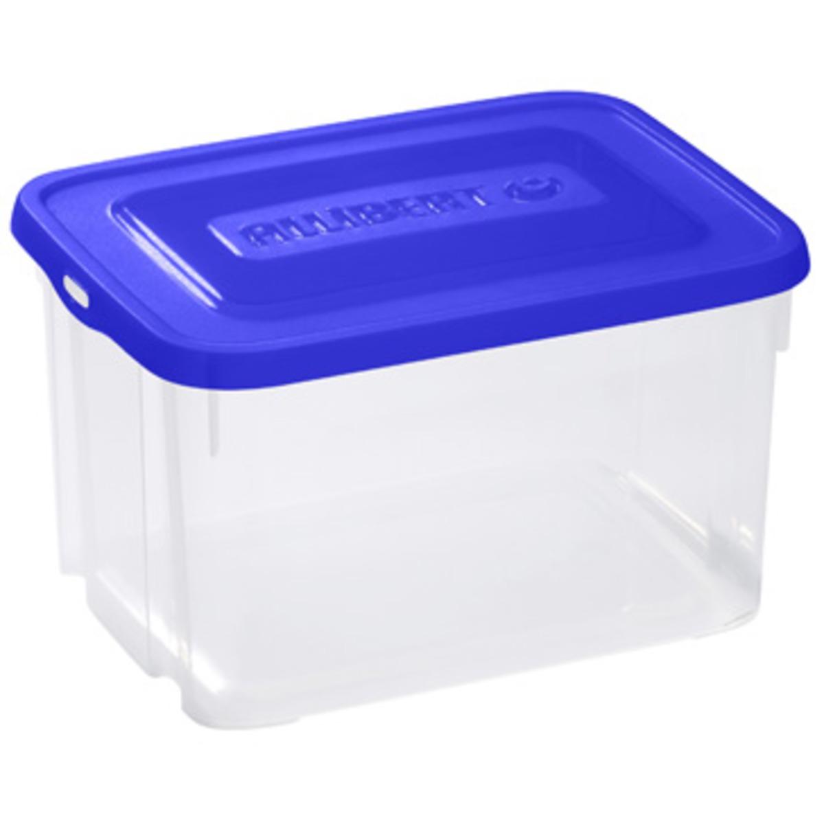 Box de rangement - Plastique - 40 x 30 x H 23 cm - Bleu