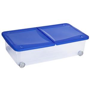 Boîte de rangement dessous de lit gamme Logic - 30 litres - Bleu - Allibert