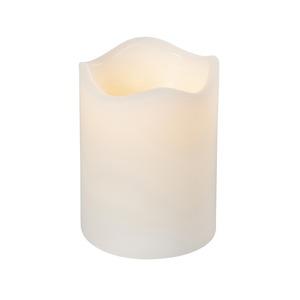 Bougie à fausse flamme - ø 7 x H 9 cm - Blanc cassé