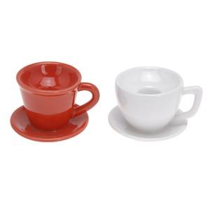 Porte-bougie tasse en porcelaine - Différents coloris