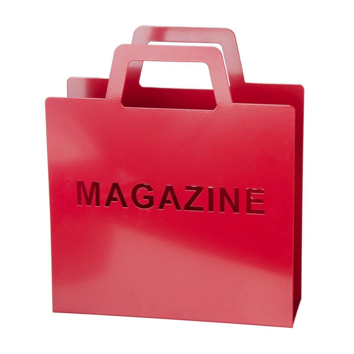 Porte-magazines - Hauteur 31 cm - Rouge
