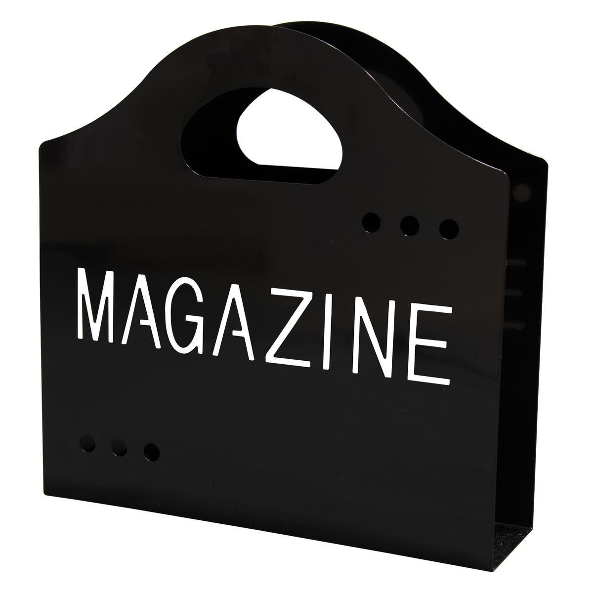 Porte-magazine - 39 x 10 x 39 cm - Noir