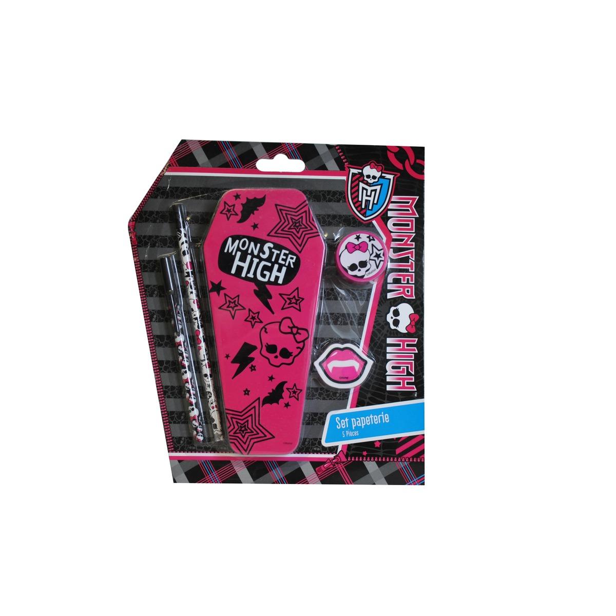 Kit de papeterie Monster Hight 5 pièces - 40 x 30 cm - Multicolore