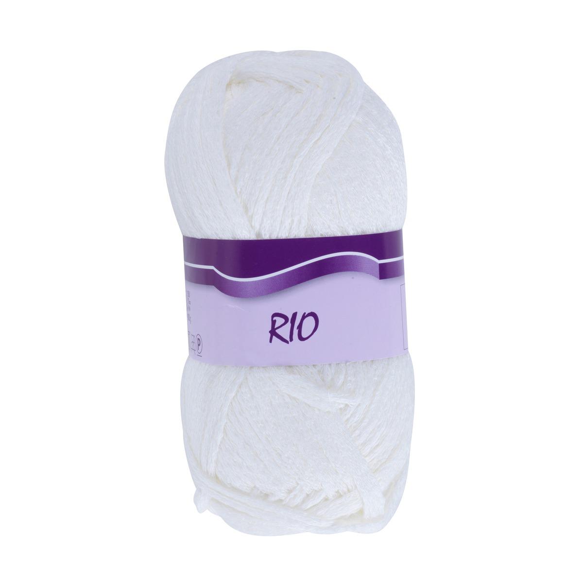 Pelote collection Rio 100 g - 60 m - Blanc