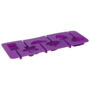 Moule à sucettes différentes formes - 24 x 9,6 cm - Violet