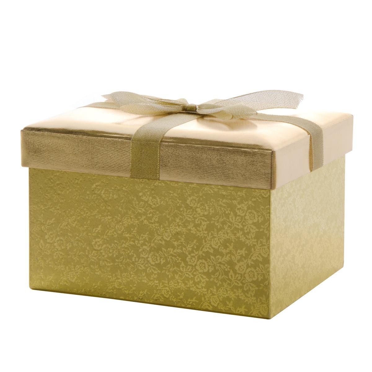 Boîte cadeau en carton - 20,5 x 16,5 cm - Différents coloris