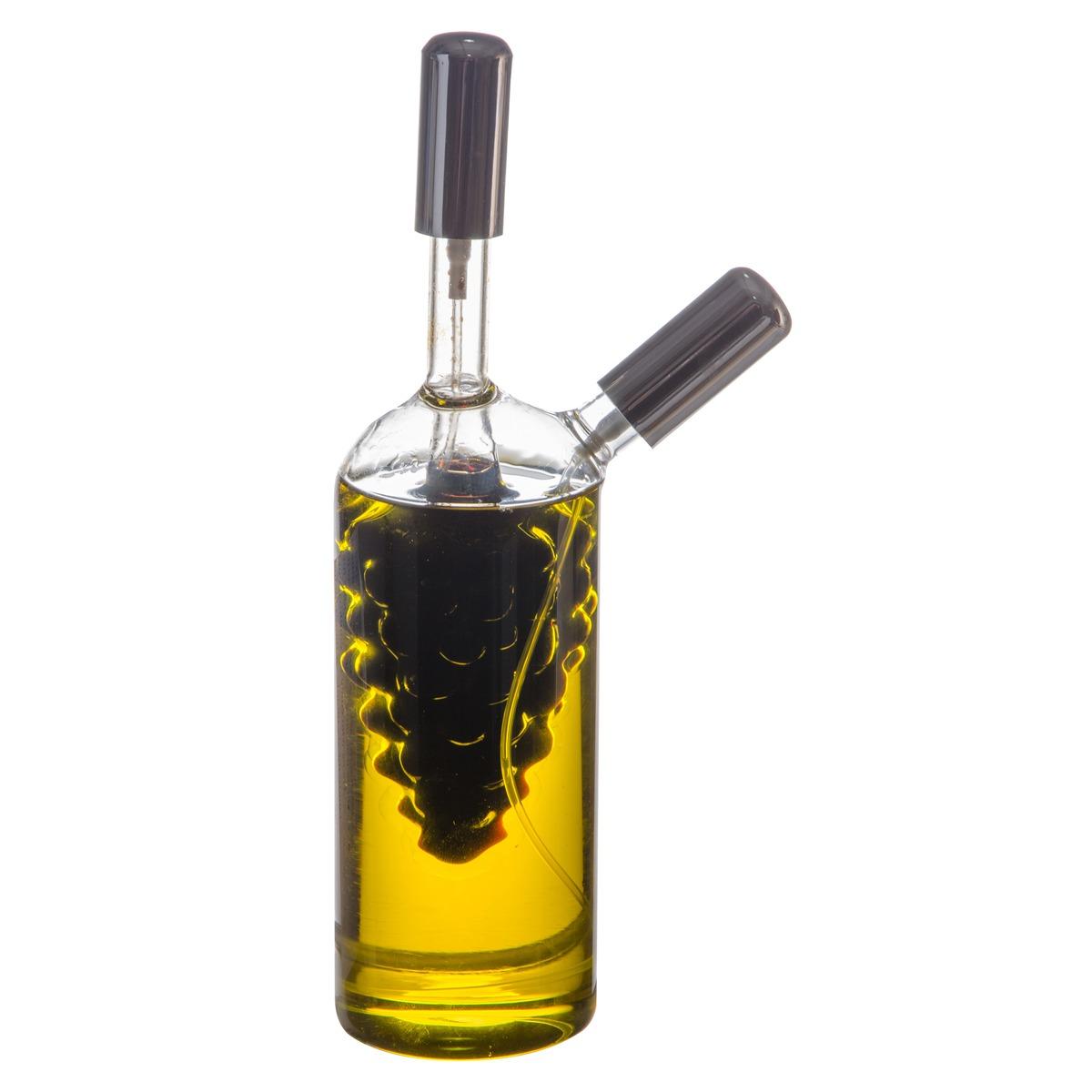 Vaporisateur huile et vinaigre en verre - Hauteur 22,5 cm - Transparent