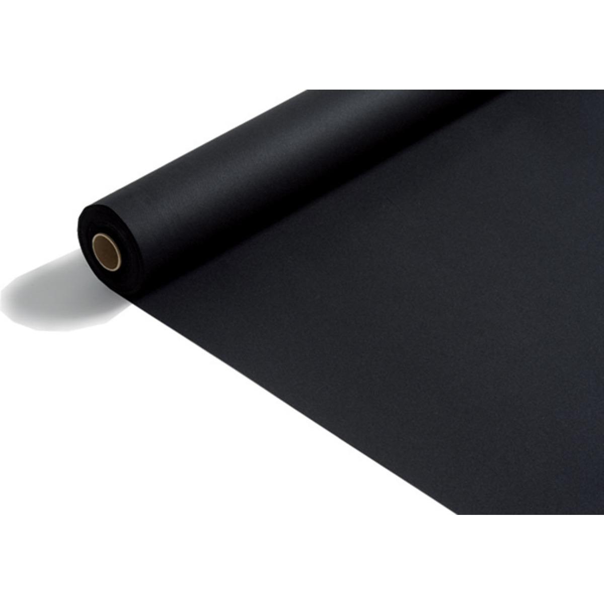 Nappe en rouleau toucher tissu - 1,20 x 10 m - Noir
