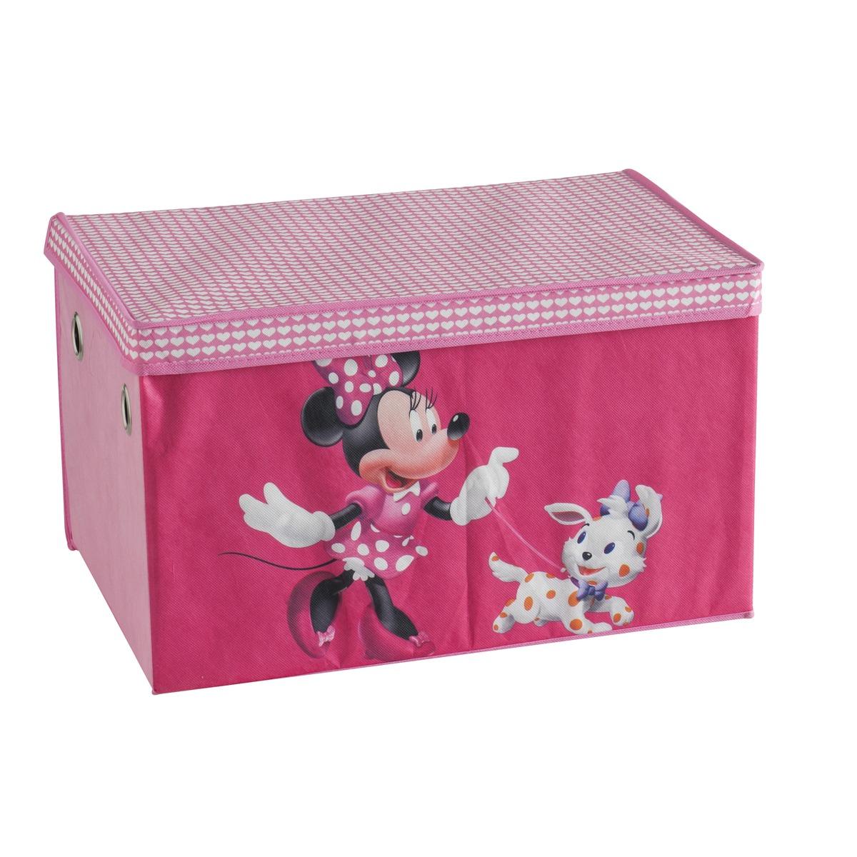 Coffre de rangement MINNIE Disney - 57 x 36 x 37,5 cm - Rose