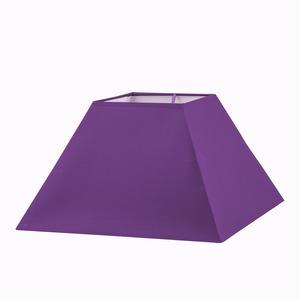 Abat-jour carré - 35 x 35 x H 22 cm - Violet prune