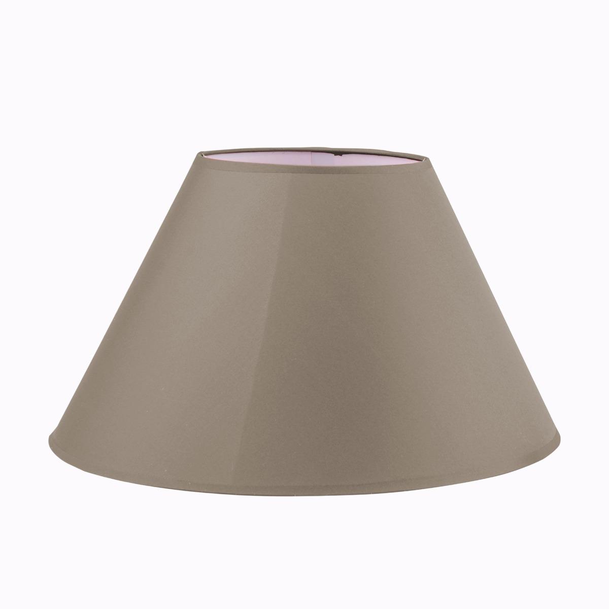 Abat-jour rond - Diamètre 40 cm - Beige taupe