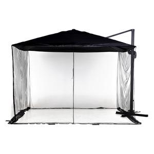 Voile moustiquaire pour parasol rectangulaire - 2,5 x 3,3 m - Noir