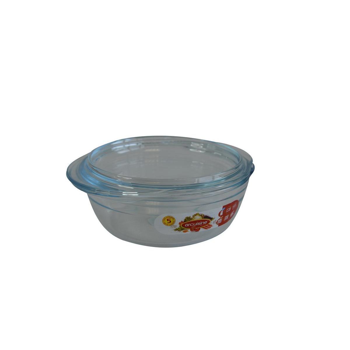 Cocotte ronde - 1,6 Litres - Blanc transparent