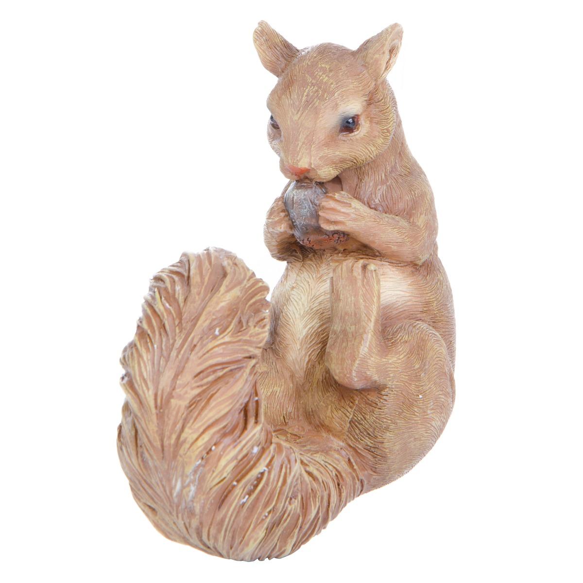 Écureuil déco à suspendre - 12 x 7 x H 15 cm - Marron