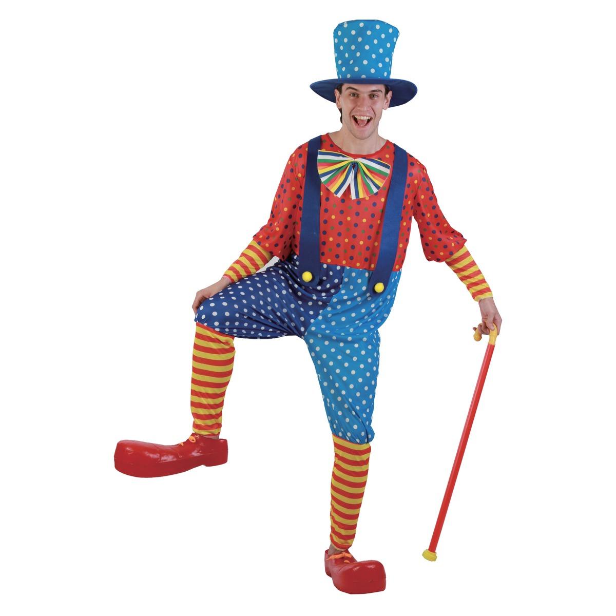Déguisement clown homme - Taille unique - Multicolore