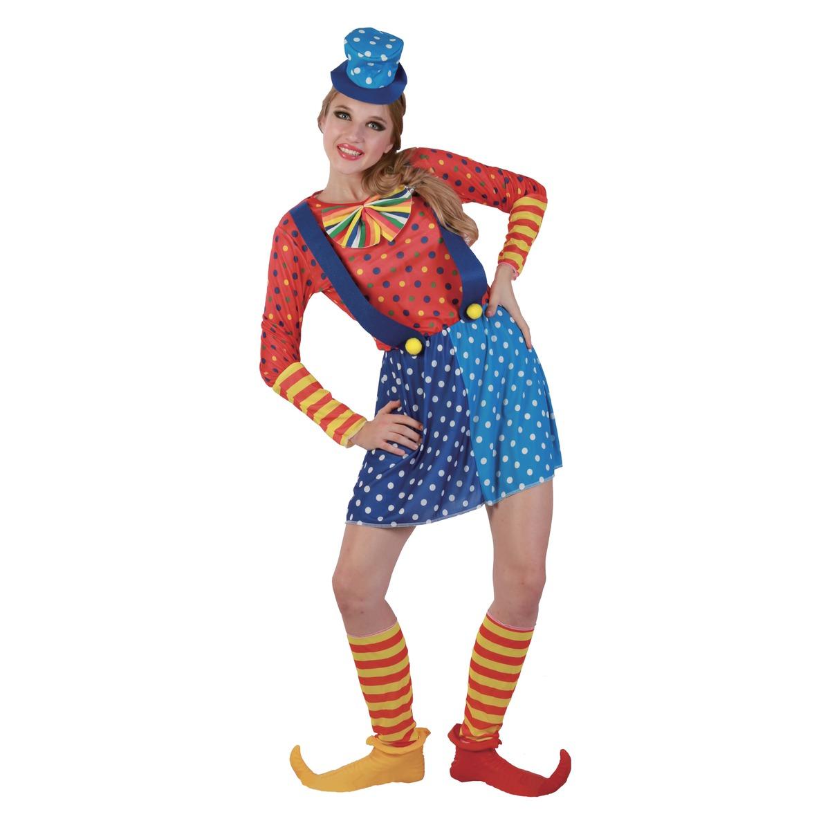 Déguisement clown femme - Taille unique - Multicolore