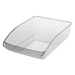 Casier de rangement frigo - Plastique - 31 x 22,5 x 7,7 cm - Bleu ou transparent