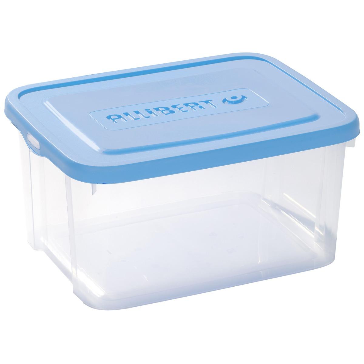 Box de rangement 25 litres Allibert en plastique - bleu, transparent