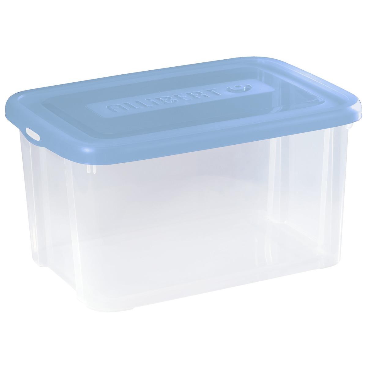 Box de rangement 50 litres Allibert en plastique - bleu, transparent