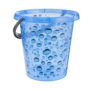 Seau en plastique décor bulles - 12 L - 32 x 31 x H 30 cm - Différents modèles