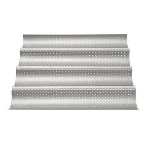 Plaque de cuisson 4 baguettes - 33 x 41 cm - Gris